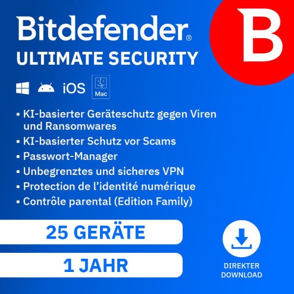 Bitdefender Ultimate Security Family 2026